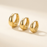 Chunky Hoop Earrings Set