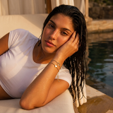 Gold Heart & Lightning Charm Bracelet Set