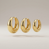 Chunky Hoop Earrings Set