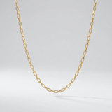 Gold Paperclip Chain Necklace