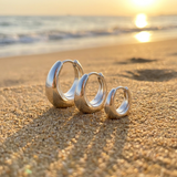 Chunky Hoop Earrings Set