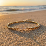 Gold Crystal Cross Bracelet