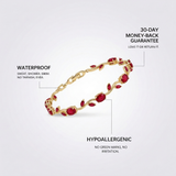 Gold Marquise Stone Bracelet