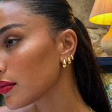 Chunky Hoop Earrings Set
