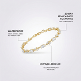 Gold Marquise Stone Bracelet