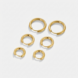 Gold Mini Hoop Earrings Set