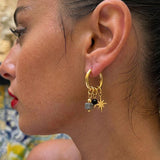 Star Hoop Earring