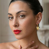 Leaf Hoop Earrings