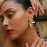 Leaves Flower Earrings