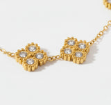 Gold Clover Charm Bracelet