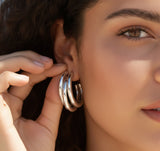 Vaele Maé | Tri-Arc Drop Earrings