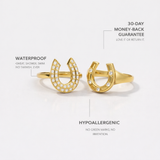 Gold Horseshoe Ring