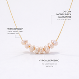 Gold Baroque Pearl Strand Necklace