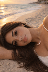 Gold Baroque Pearl Strand Necklace