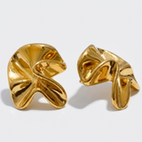 Gold Chunky Stud Earrings
