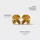 Gold Chunky Stud Earrings