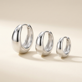 Chunky Hoop Earrings Set