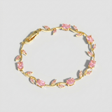 Gold Marquise Stone Bracelet