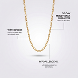Gold Paperclip Chain Necklace