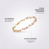 Gold Marquise Stone Bracelet