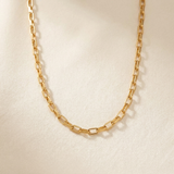 Gold Paperclip Chain Necklace