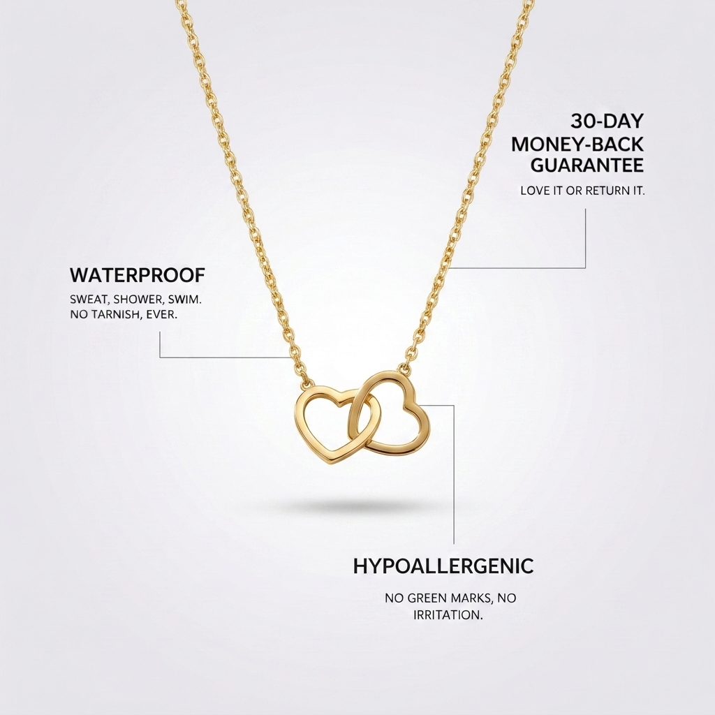Double Heart Necklace