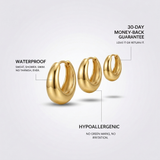 Chunky Hoop Earrings Set
