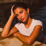 Pavé Link Hoop Earrings