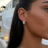 Crystal Huggie Hoop Earrings