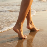 Gold Crystal Charm Anklet