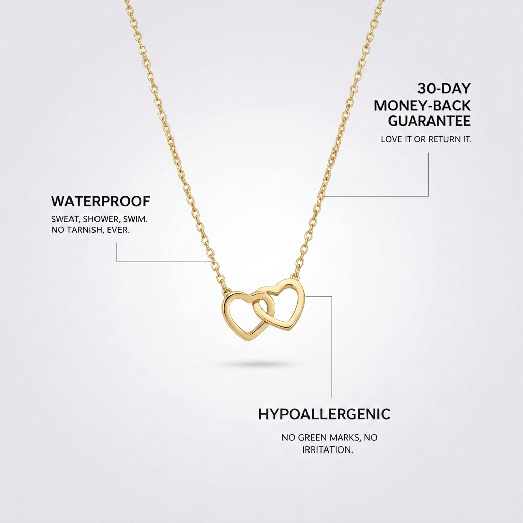 Double Heart Necklace