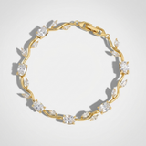 Gold Marquise Stone Bracelet