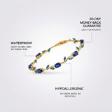 Gold Marquise Stone Bracelet