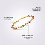 Gold Marquise Stone Bracelet