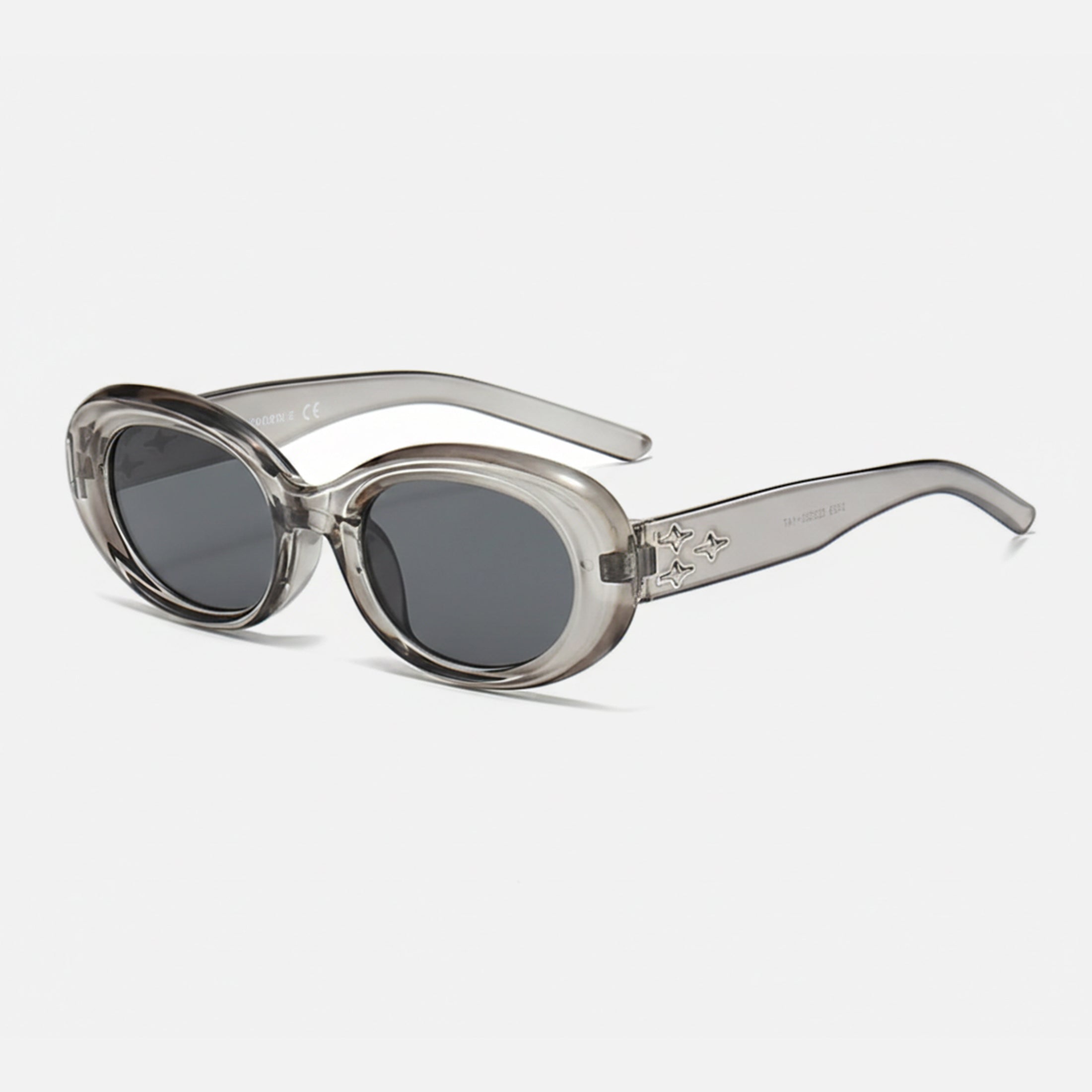 Brown Oval Sunglasses