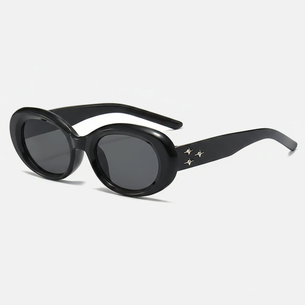 Brown Oval Sunglasses