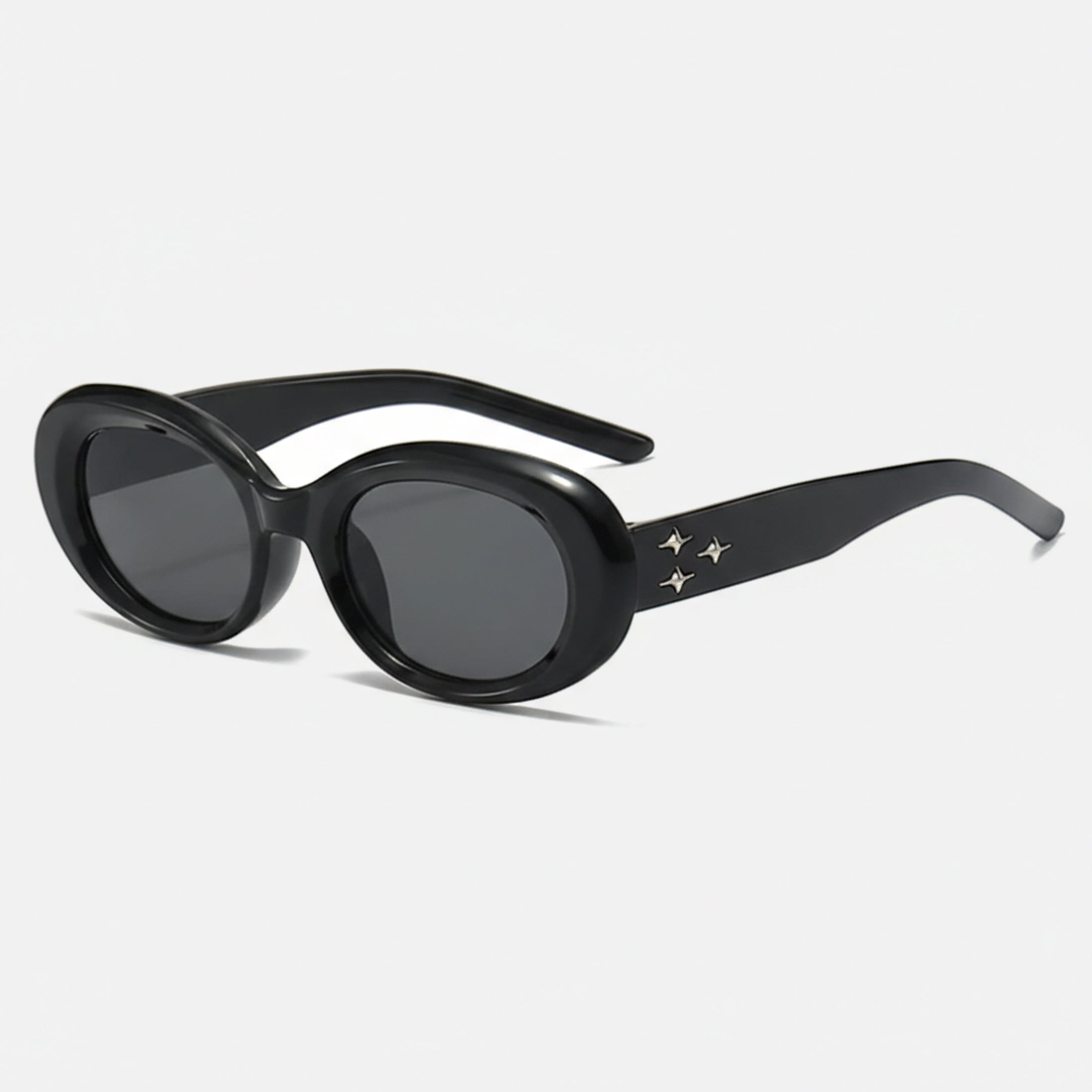 Brown Oval Sunglasses