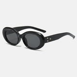 Brown Oval Sunglasses