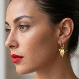 Leaf Hoop Earrings