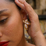 Leaves Flower Earrings