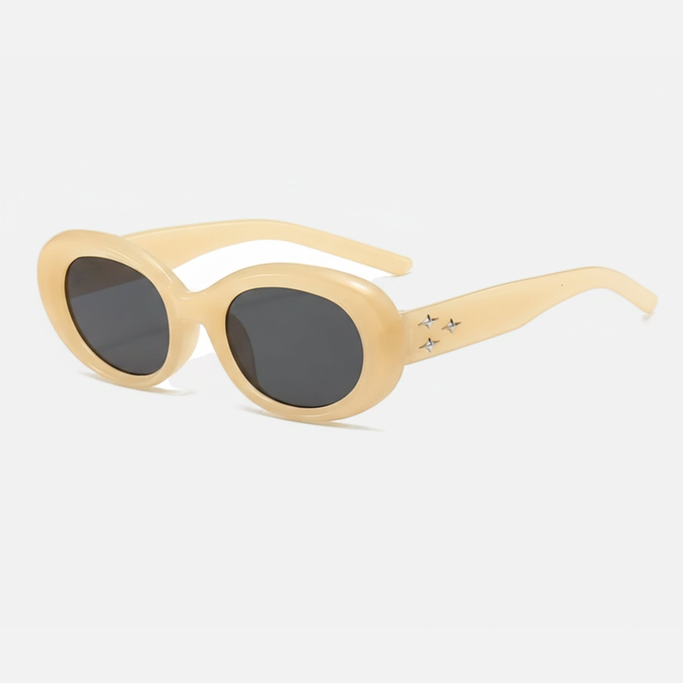 Brown Oval Sunglasses