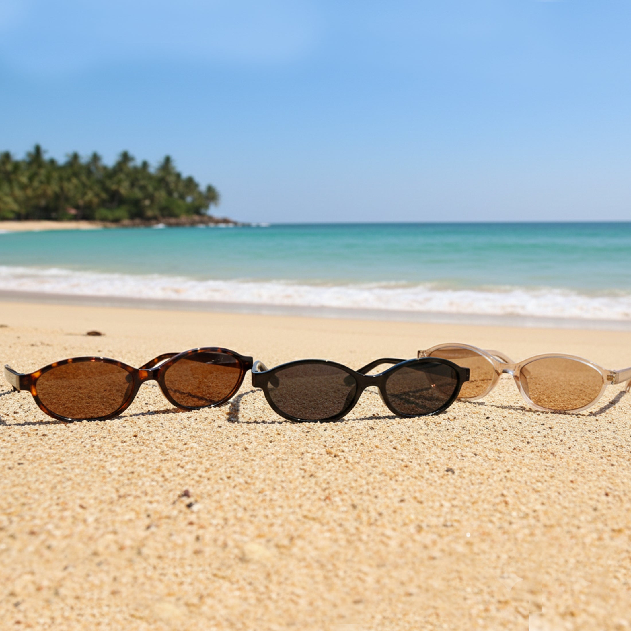 Black Oval Sunglasses