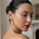 Leaf Hoop Earrings
