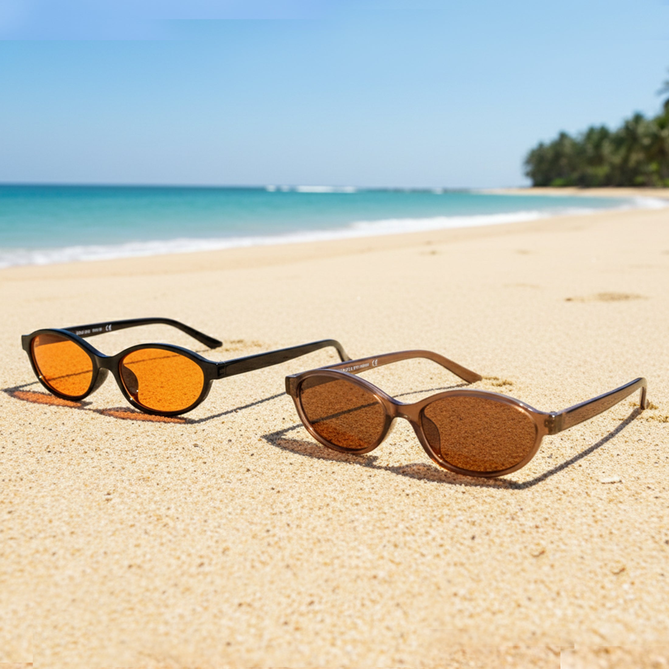 Black Oval Sunglasses