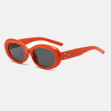 Brown Oval Sunglasses