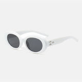 Brown Oval Sunglasses