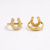 Gold Horseshoe Ring