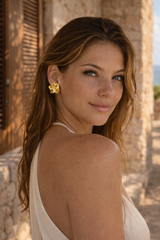Gold Chunky Stud Earrings