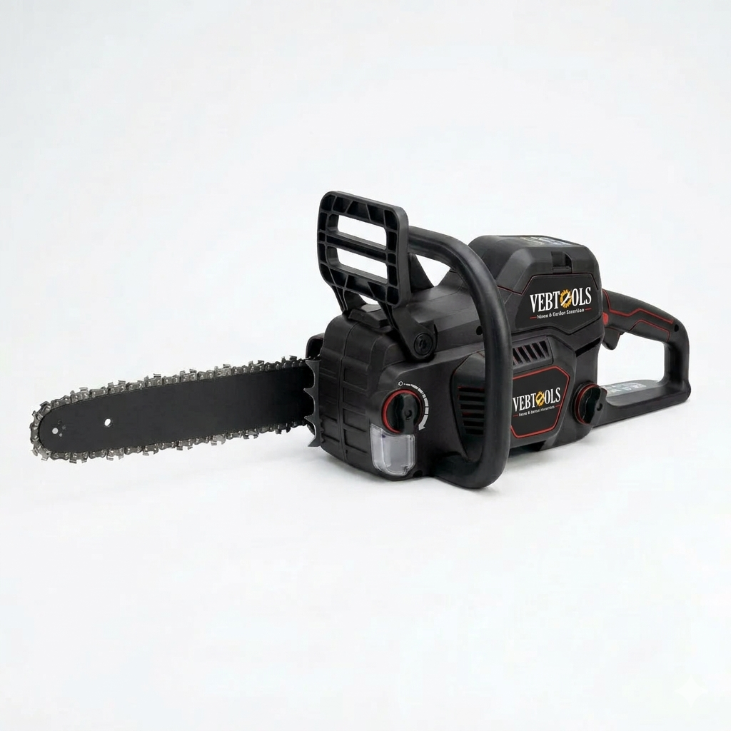 VebTools 62cc Gas Powered 20-Inch Chainsaw with AutoTension System, Anti-Vibration Handle & Automatic Chain Oiler — Heavy-Duty Cutting for Pros & Homeowners
