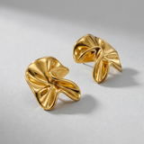 Gold Chunky Stud Earrings